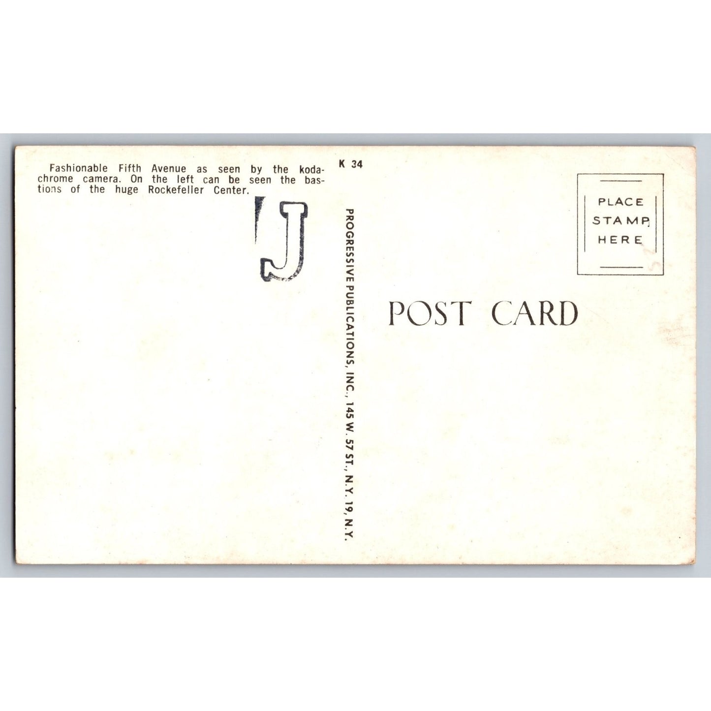 New York City NY Fifth Avenue New Rockefeller Center Flags Chrome Postcard