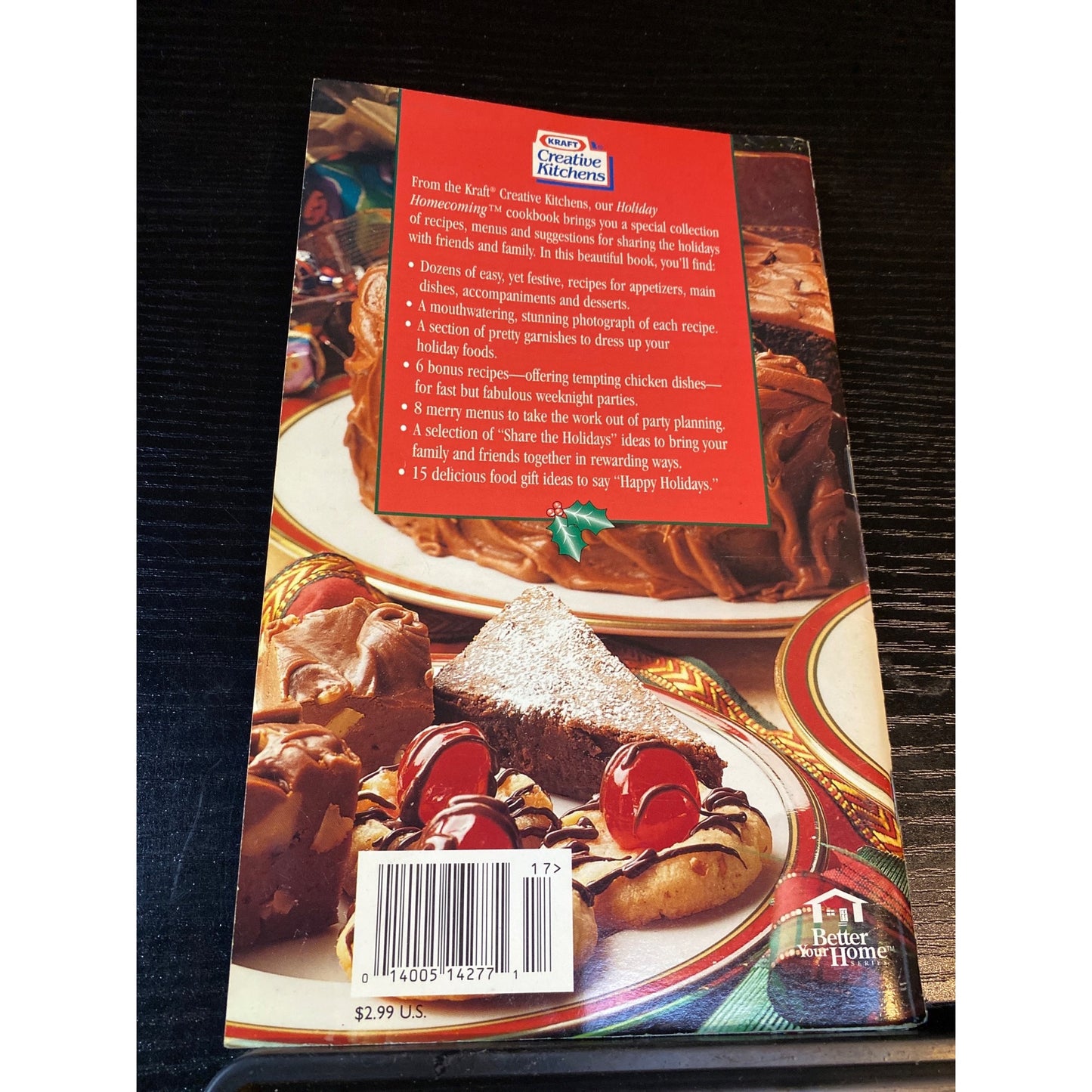 Kraft Holiday Homecoming 1995 Cookbook Booklet 87 Recipes & 15 Food Gift Ideas