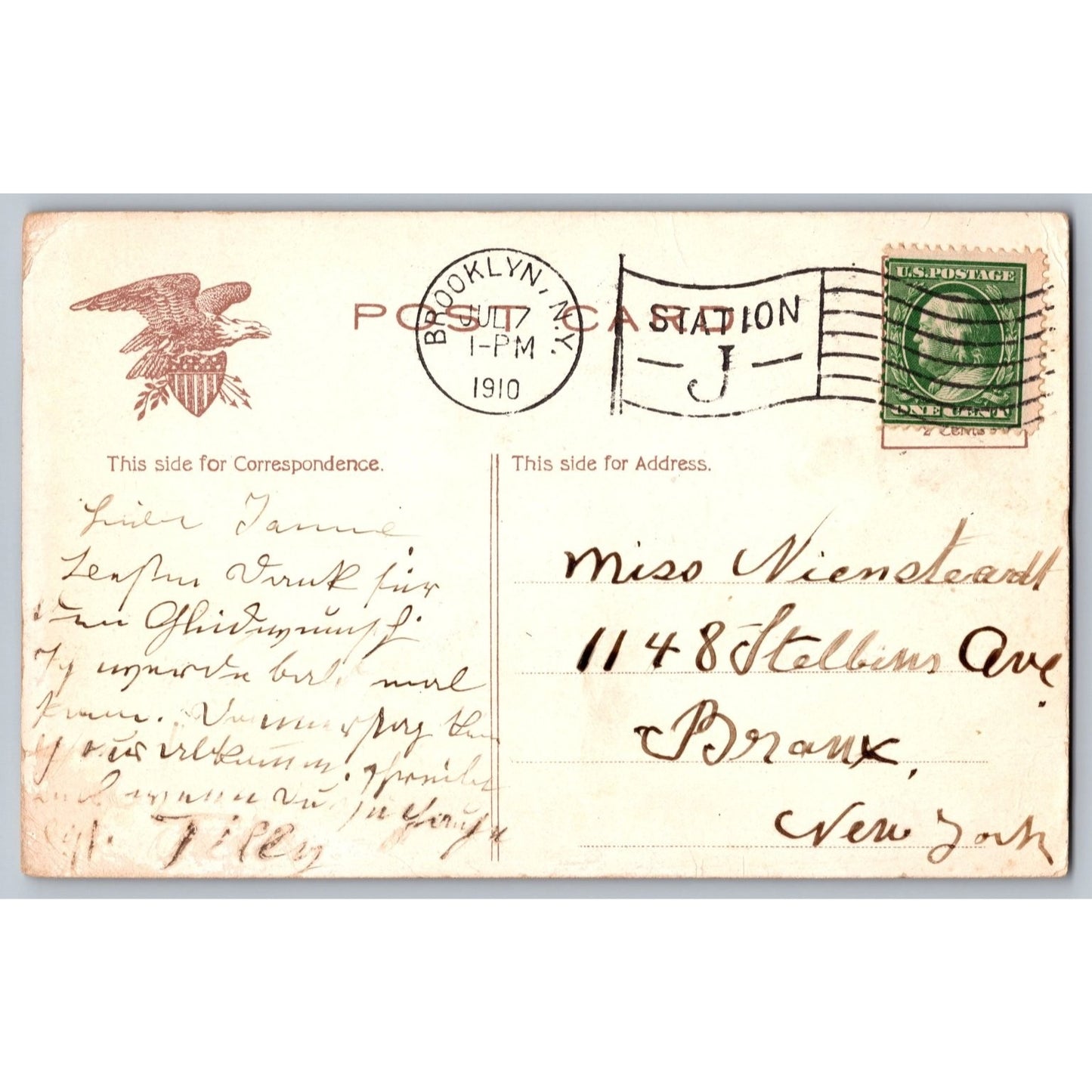 Olivera Ulster Co NY New York Mountain Home Scenic View 1910 Divided Postcard