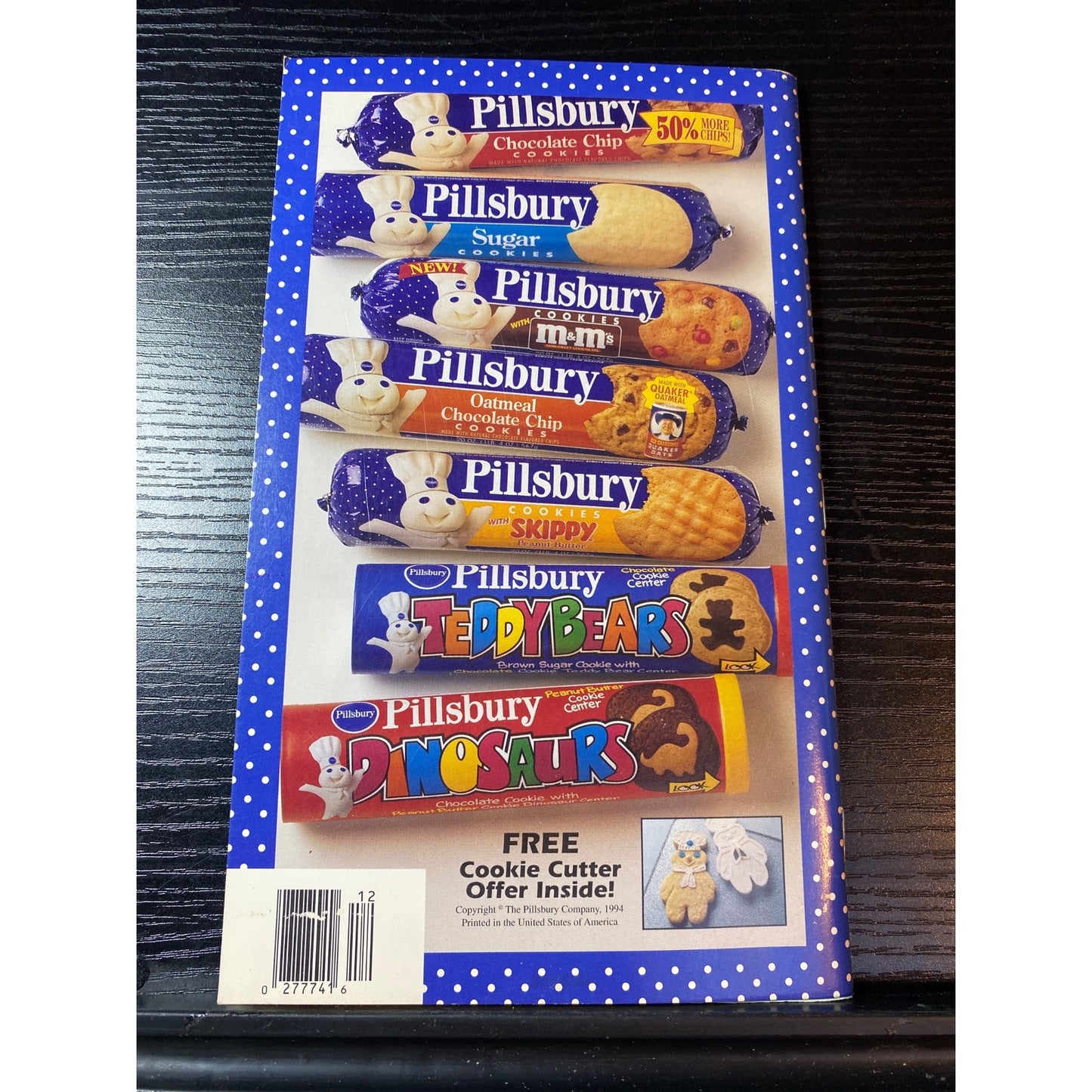 Pillsbury Classics 1994 Holiday Cookie Dough Recipe Cookbook Booklet