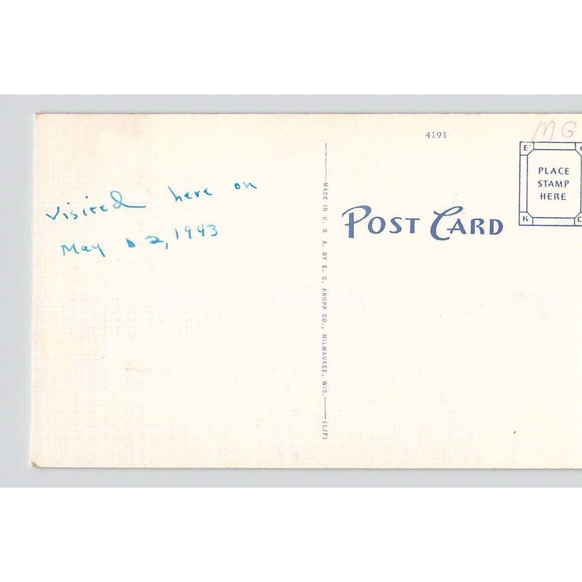 Bowling Green KY Kentucky Helm Hotel White Border Postcard Used