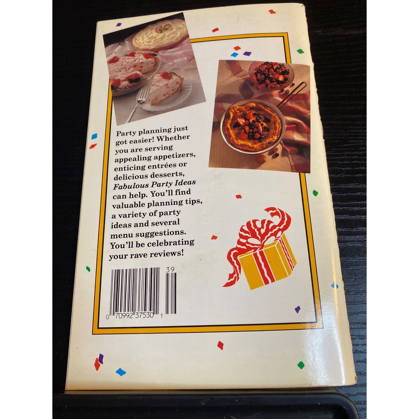 Fabulous Party Ideas Cookbook Best Recipes Vol. 1 Appetizers Entrées Desserts