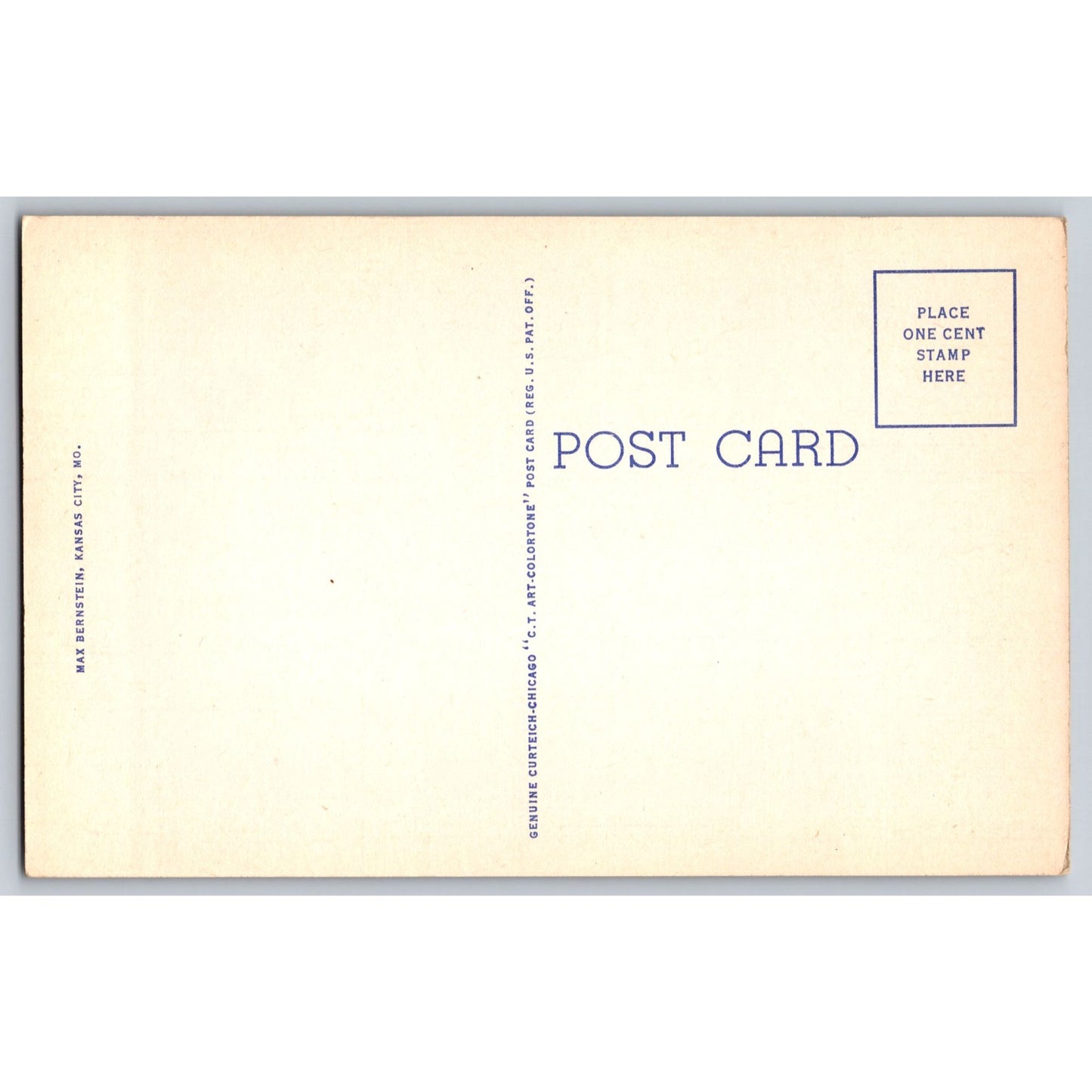 Kansas City MO Missouri Country Club Marble Fountain White Border Postcard