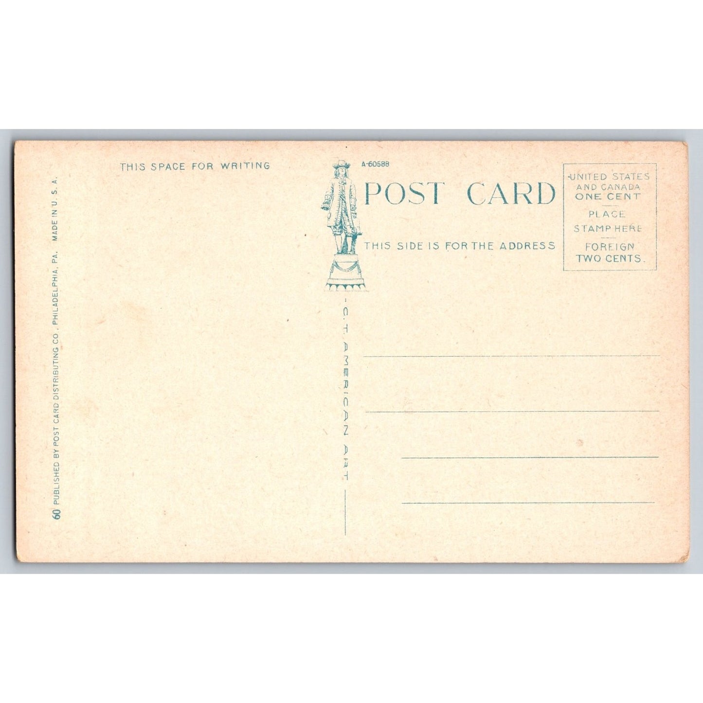 Philadelphia PA Pennsylvania City Hall Plaza Pigeons White Border Postcard 1920s