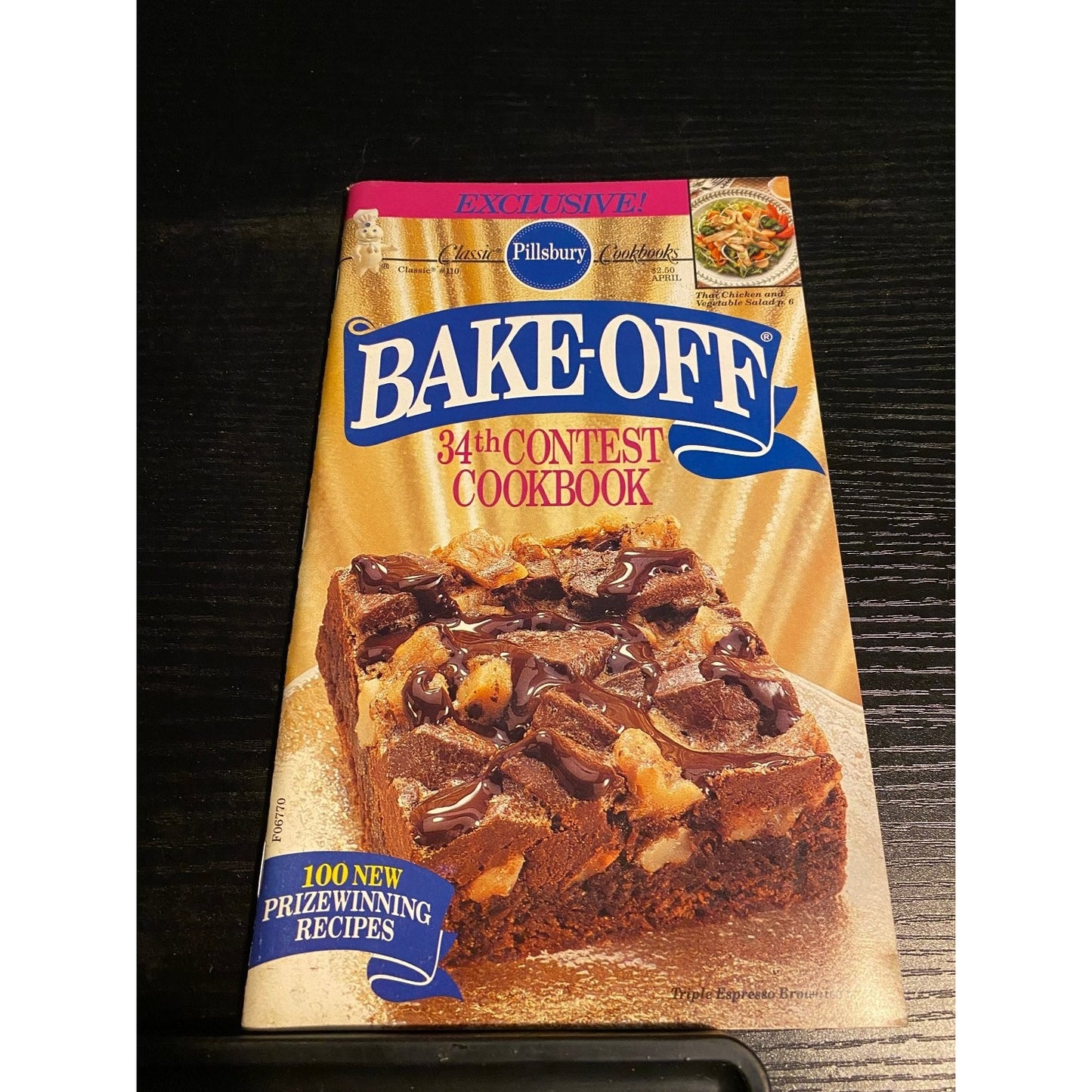 Pillsbury Classic Cookbook Booklet 1990 Bake-Off 34th Contest Prizewinning