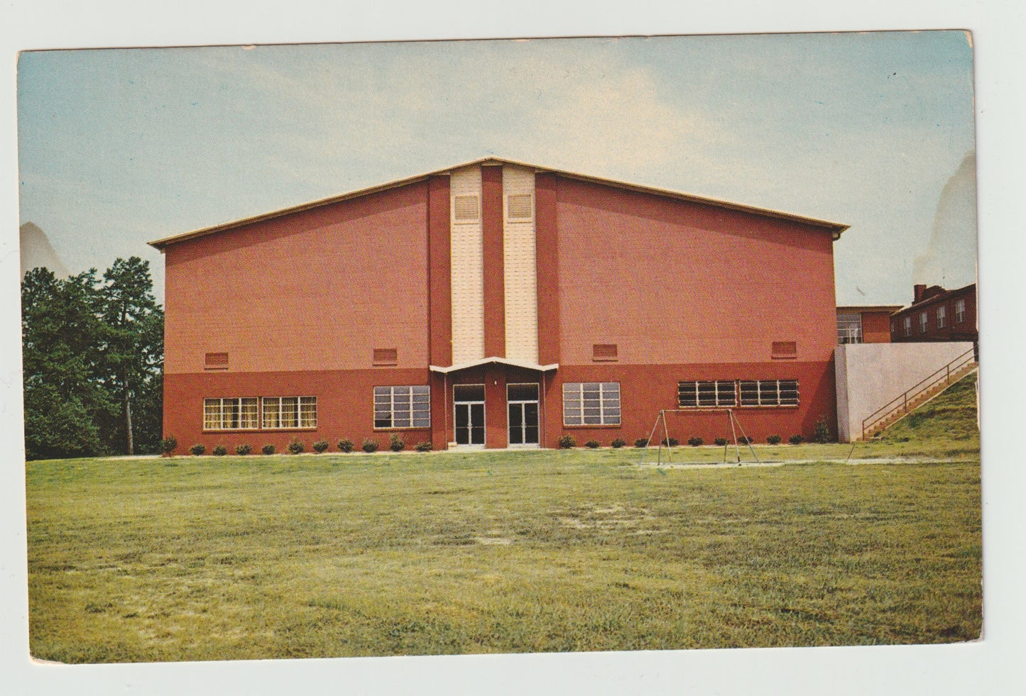 Postcard GA Georgia Gainesville Riverside Military Academy Curtis Hall Chrome Unused