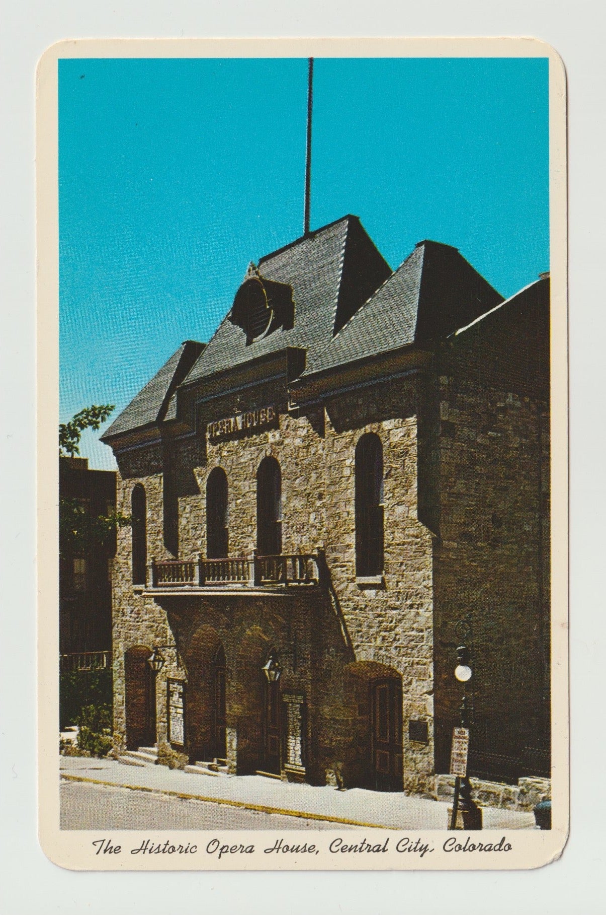 Postcard CO Colorado Central City Opera House Chrome Unused