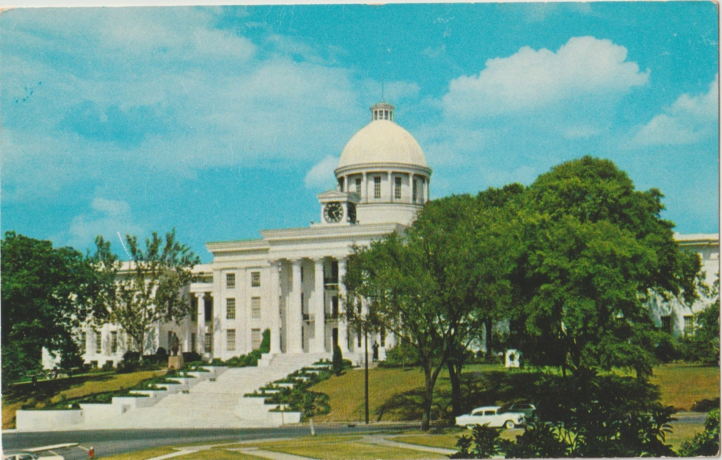 Postcard AL Alabama Montgomery State Capitol Chrome Unused