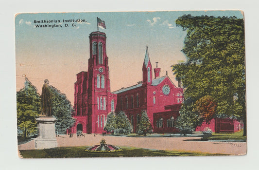 Postcard DC Washington Smithsonian Institution Early 1900s Used