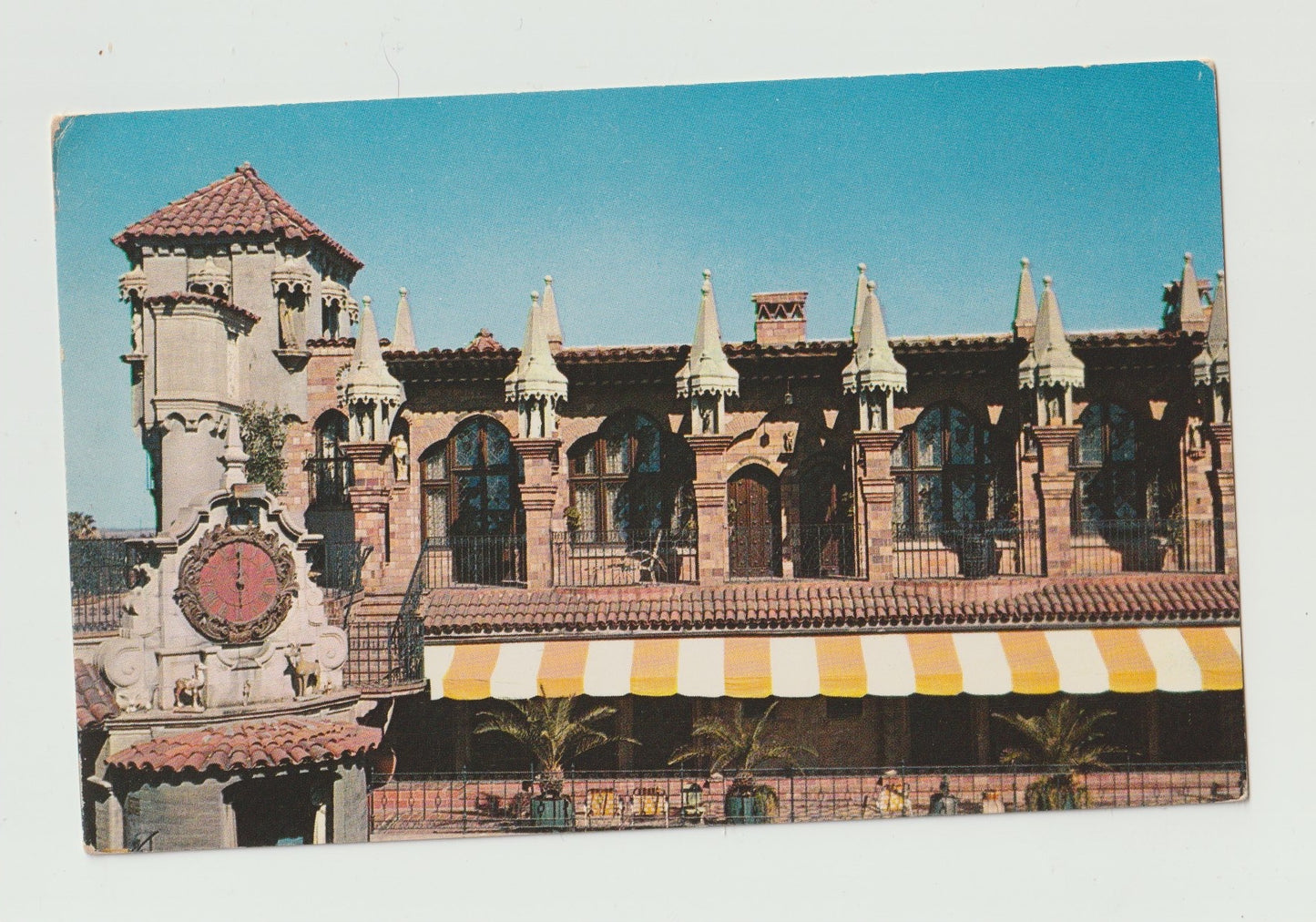 Postcard CA California Riverside Mission Inn Clock Tower Hotel Chrome Unused