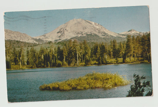 Postcard CA California Lassen Volcanic National Park Lt Lassen 1956 Chrome Used