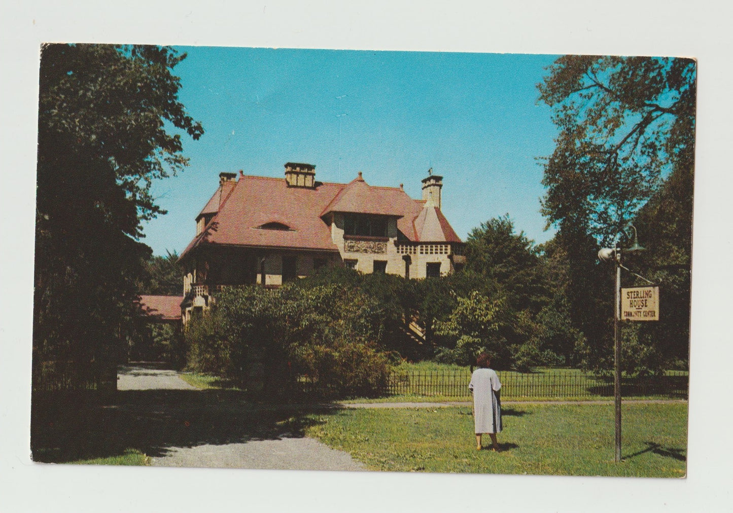 Postcard CT Connecticut Stratford Sterling House Community Center 1966 Used