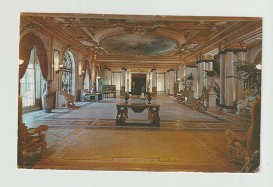 Postcard FL Florida Palm Beach Henry Morrison Flagler Museum Interior 1974 Used