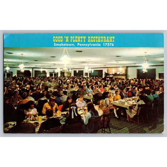 Smoketown PA Pennsylvania Good 'N Plenty Restaurant Chrome Postcard