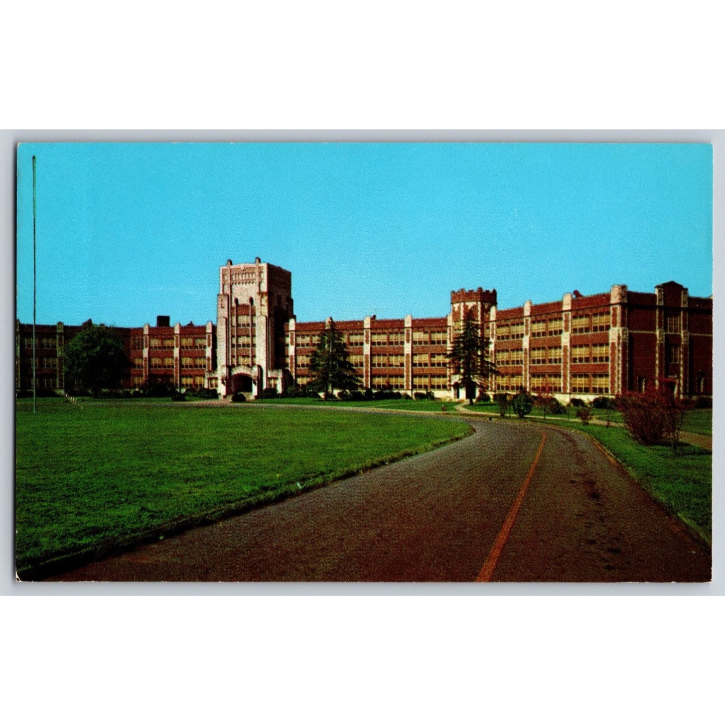 Montgomery AL Alabama Sidney Lanier High School 1960s Chrome Postcard Unused