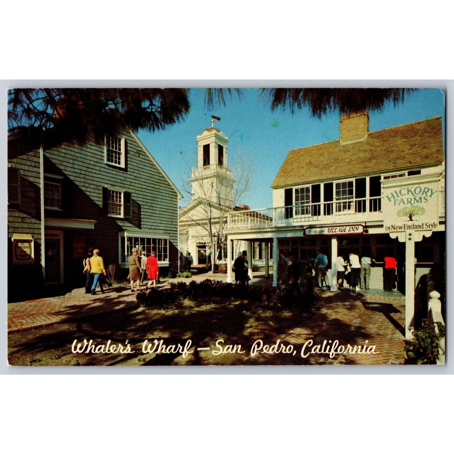 San Pedro CA California Whaler's Wharf San Chrome Postcard Unused