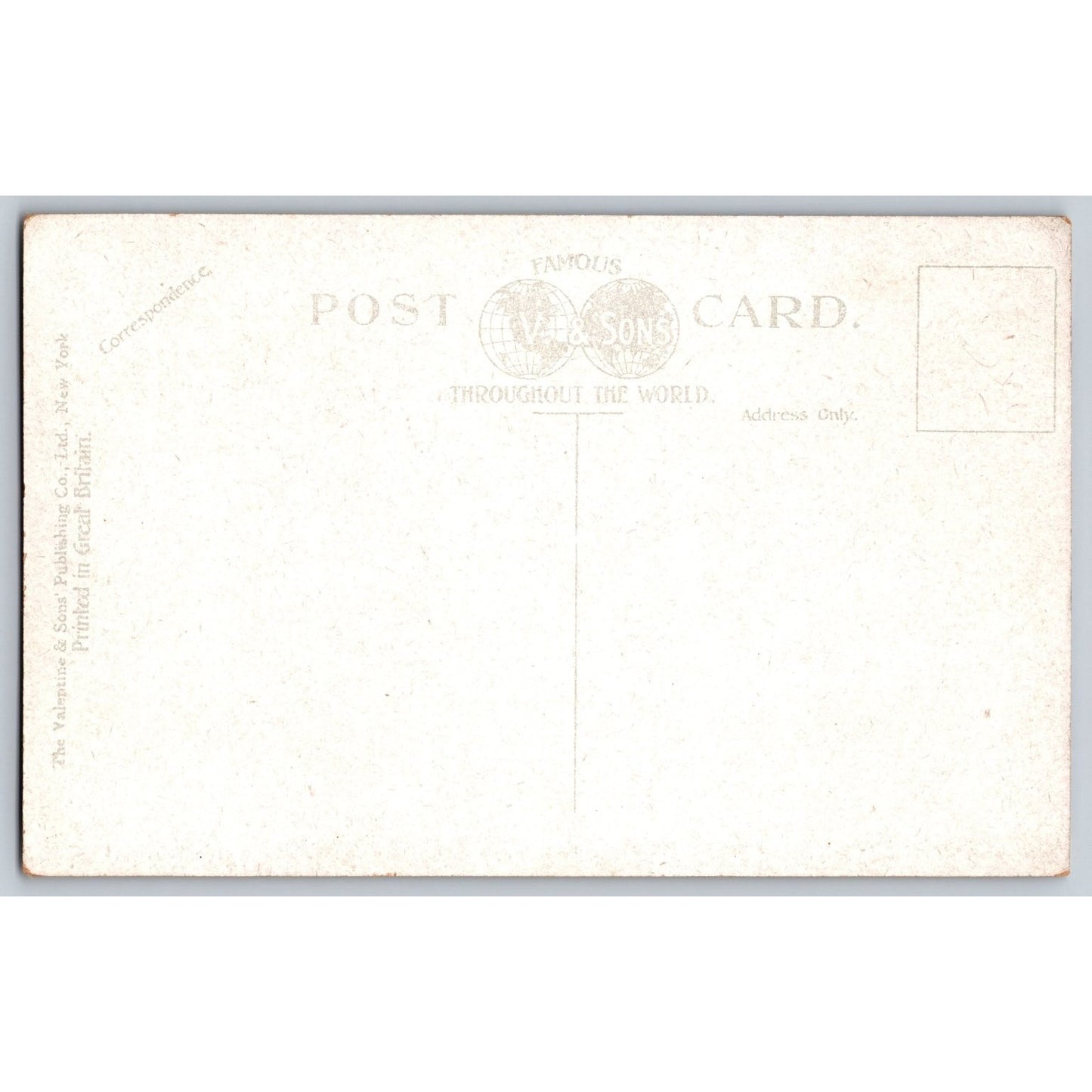 Malone NY New York McMillan Mills Early Divided Back Postcard Valentine & Sons