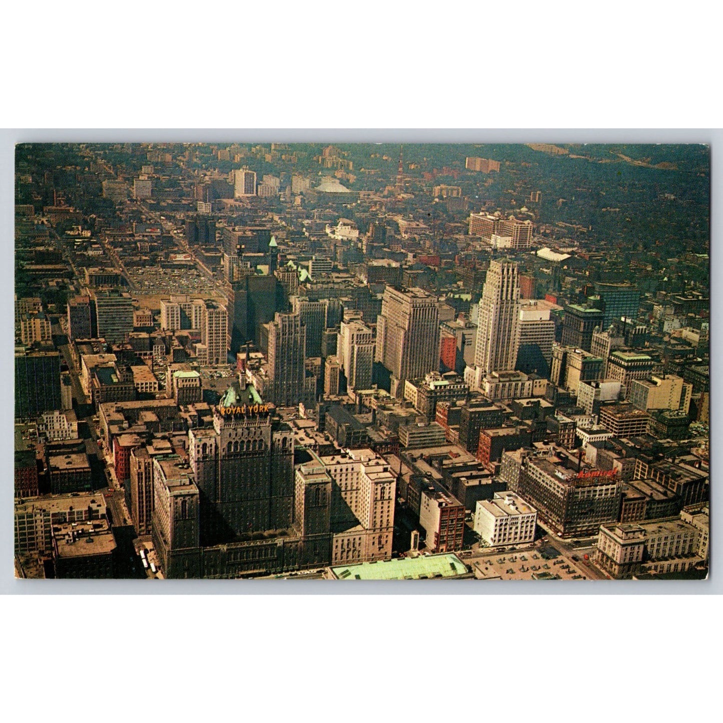 Toronto Canada Business Area Looking North From Front Street Chrome Postcard