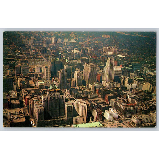 Toronto Canada Business Area Looking North From Front Street Chrome Postcard