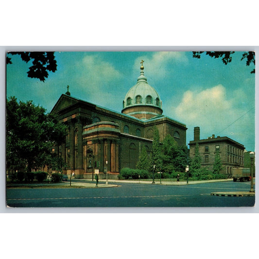 Philadelphia PA Pennsylvania Cathedral of Saint Peter and Paul Chrome Postcard