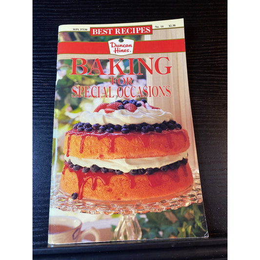 Best Recipes Duncan Hines Baking For Special Occasions Cookbook Booklet 1992