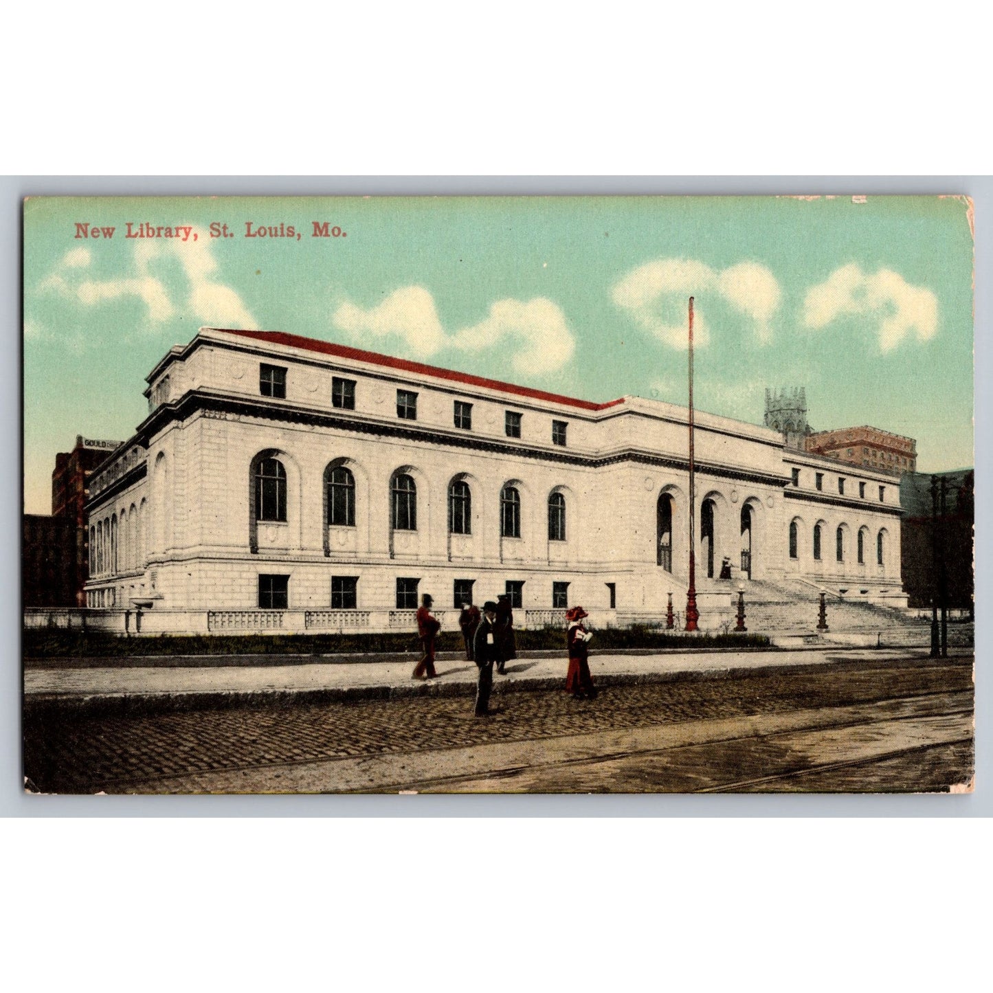 St Louis MO Missouri New Library Early 1900s Divided Back Postcard Unused