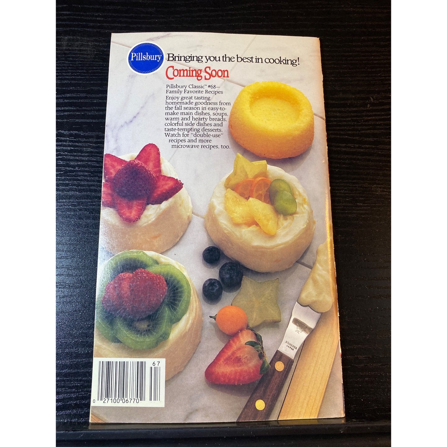 Pillsbury Classic Cookbook Booklet Sweet N Easy Dessert To Snack Recipes 1986