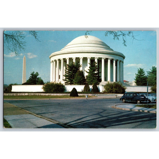Washington DC Jefferson Memorial Chrome Postcard Unused Prince Lithograph Co