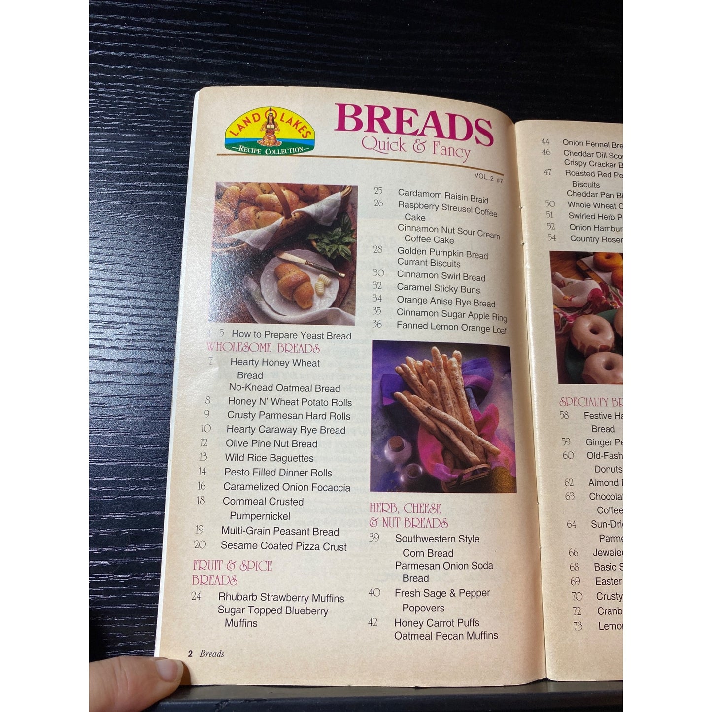 Land O Lakes Recipe Collection Bread 1993 Cookbook Booklet Vol. 7