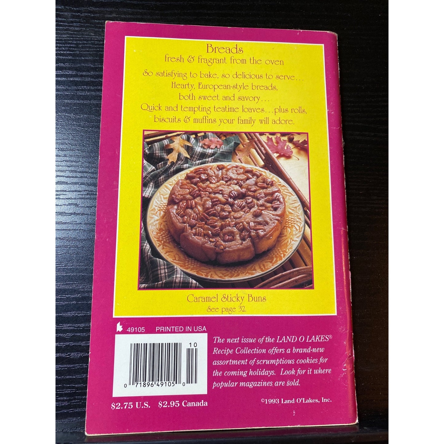 Land O Lakes Recipe Collection Bread 1993 Cookbook Booklet Vol. 7