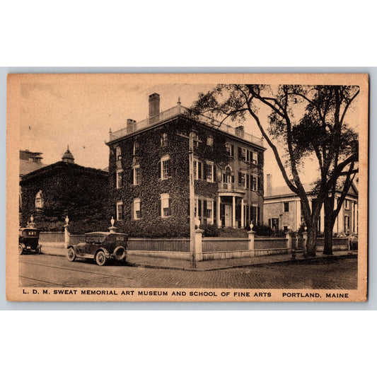 Portland ME Maine L.D.M. Sweat Memorial Art Museum Divided Back Postcard Unused