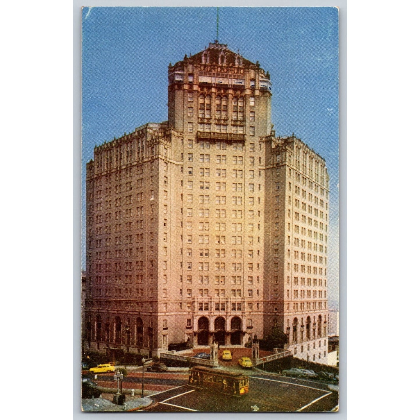 San Francisco CA California Mark Hopkins Hotel Nob Hill Postcard Kodachrome