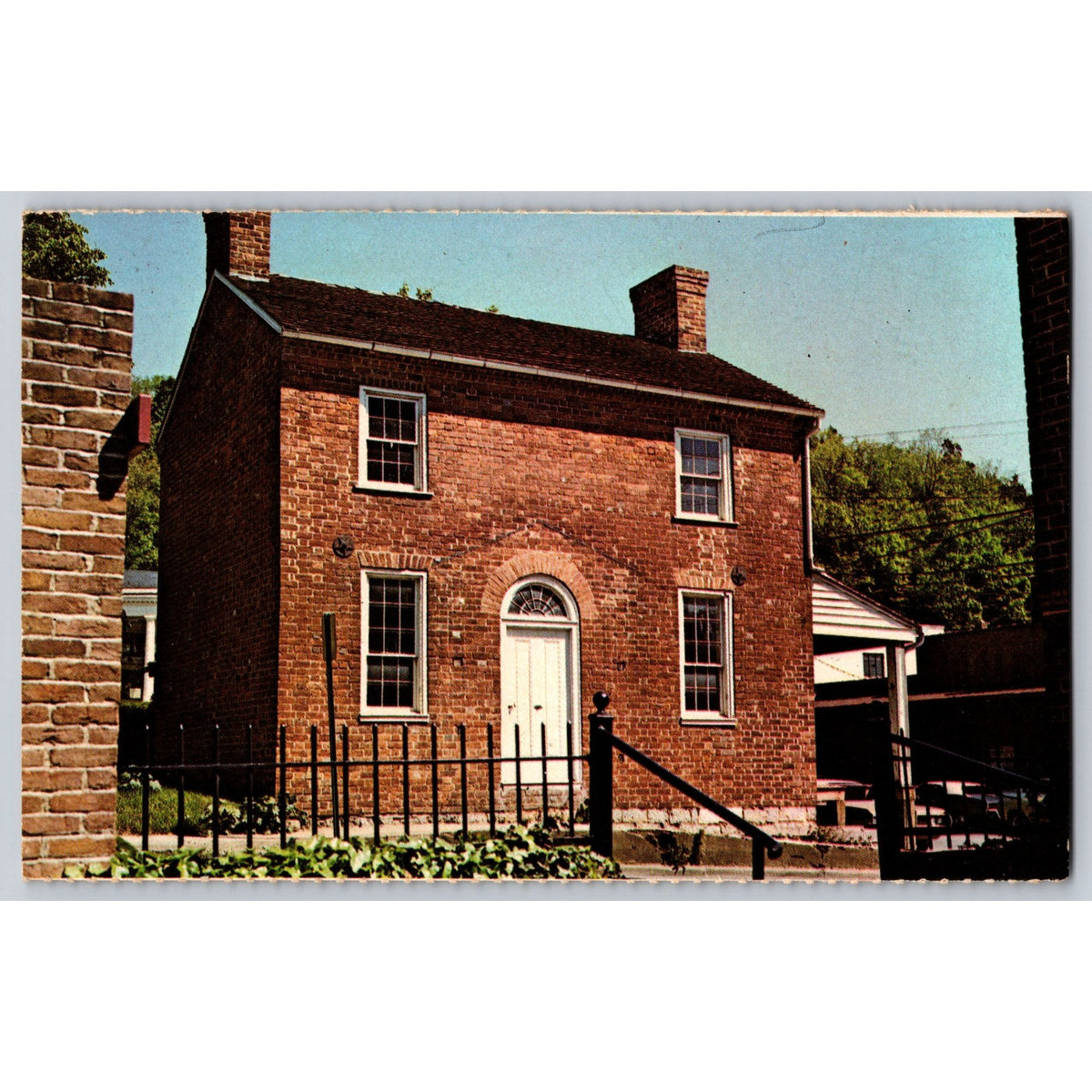 Greenville TN Tennessee Andrew Johnson House Chrome Postcard Unused Plastichrome