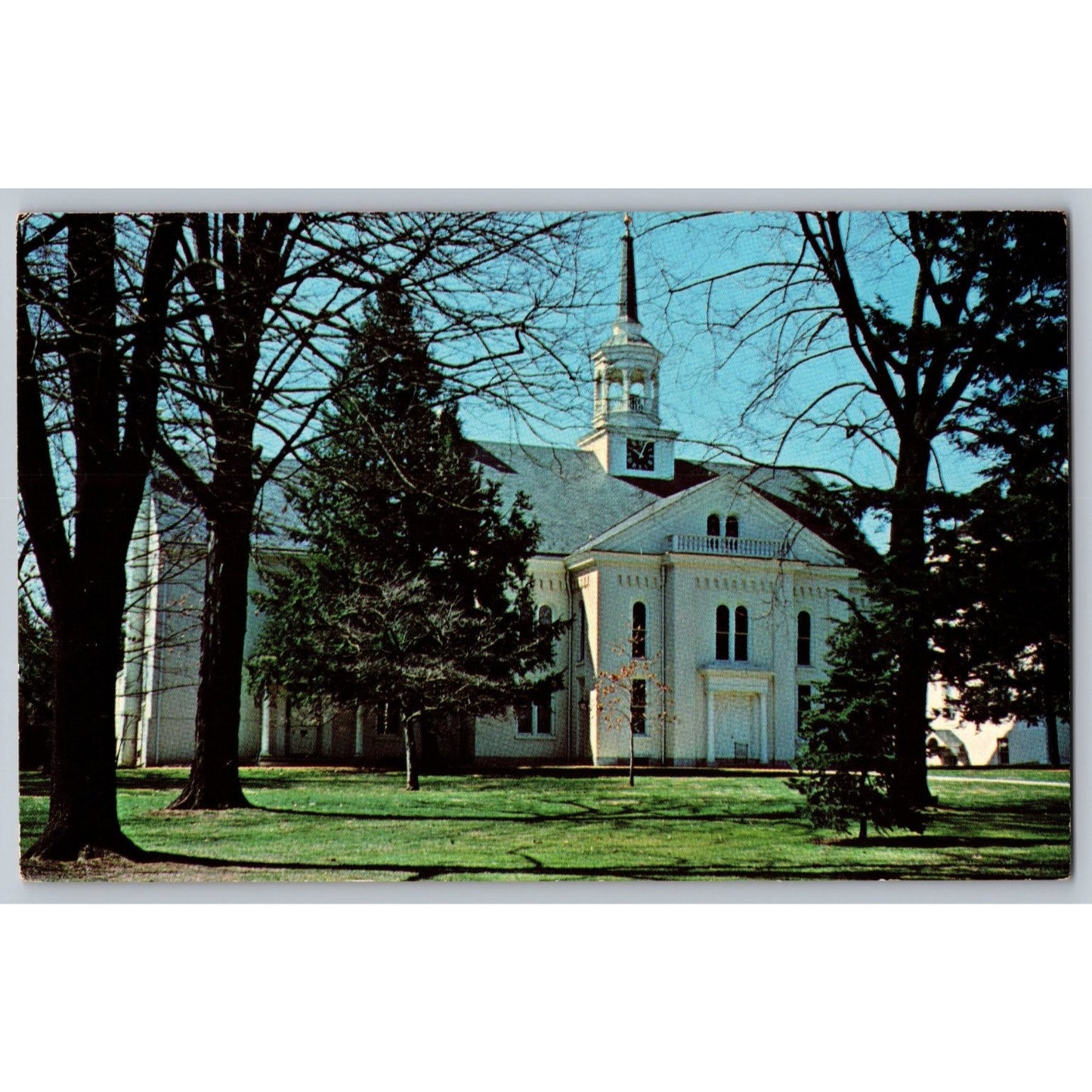 Lititz PA Pennsylvania Moravian Church Chrome Postcard Unused