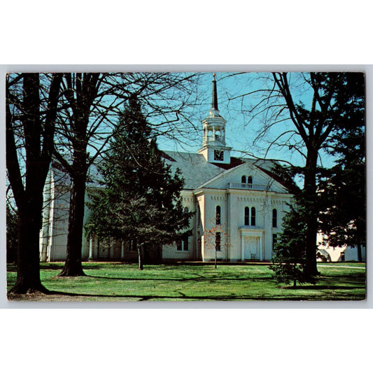 Lititz PA Pennsylvania Moravian Church Chrome Postcard Unused
