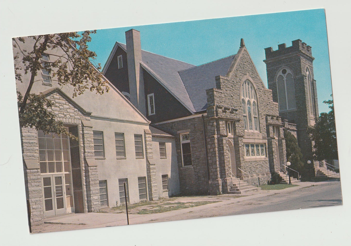 Postcard DE Delaware Lewes Methodist Church Chrome Unused