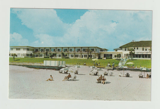 Postcard FL Florida Daytona Beach The Whitehall Motel Chrome Unused