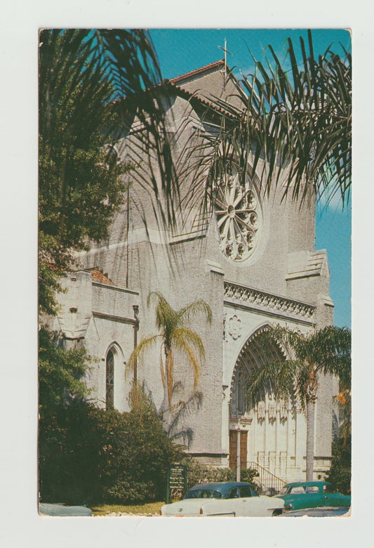 Postcard FL Florida Orlando St Luke's Cathedral Episcopal Church 1957 Chrome Used