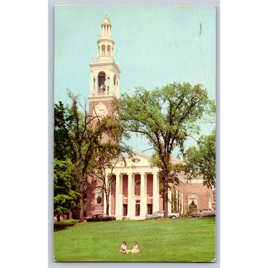 Burlington VT Vermont University Of Vermont Ira Allen Chapel 1957 Chrome Postcard