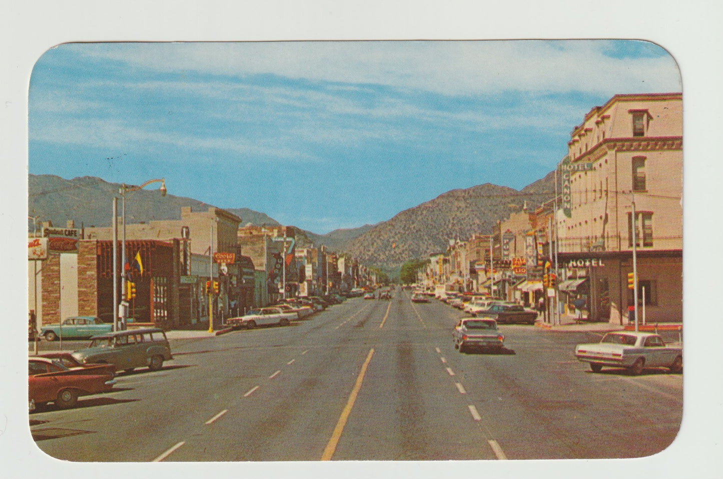 Postcard CO Colorado Canon City Main Street Business District Looking West 1973