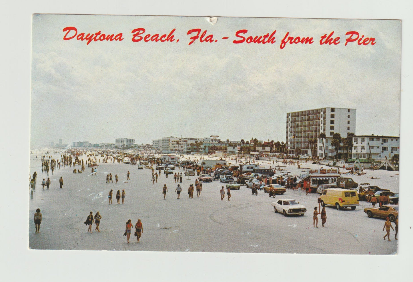 Postcard FL Florida Daytona Beach South From Pier 1970s Chrome Used