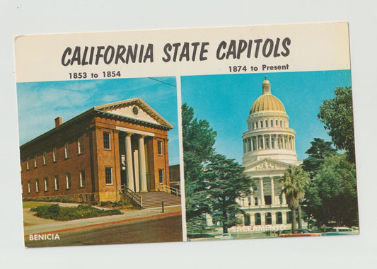 Postcard CA California Sacramento State Capitol Building 1954 Chrome Unused