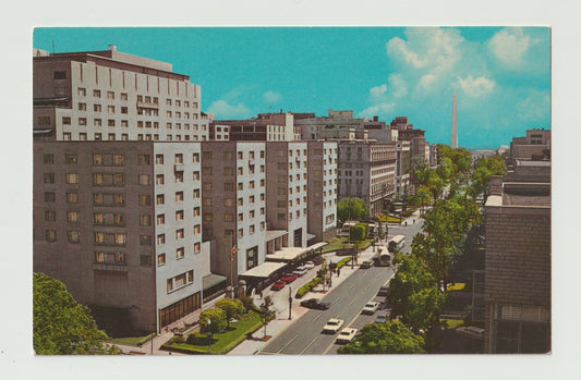 Postcard DC Washington Statler Hilton Hotel Chrome Unused