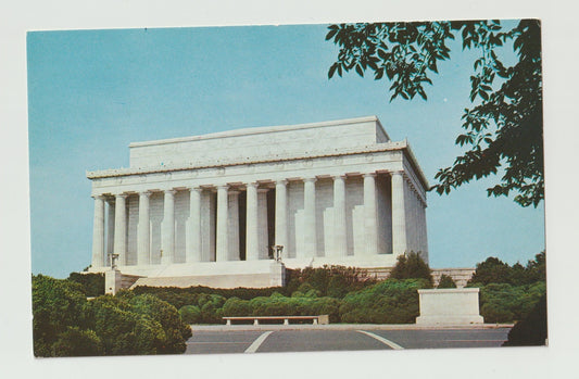 Postcard DC Washington Lincoln Memorial Chrome Unused