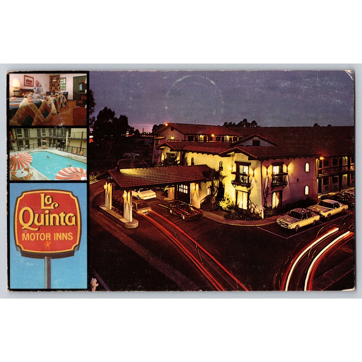 La Quinta Motor Inns Hotel 1980s Chrome Postcard Used