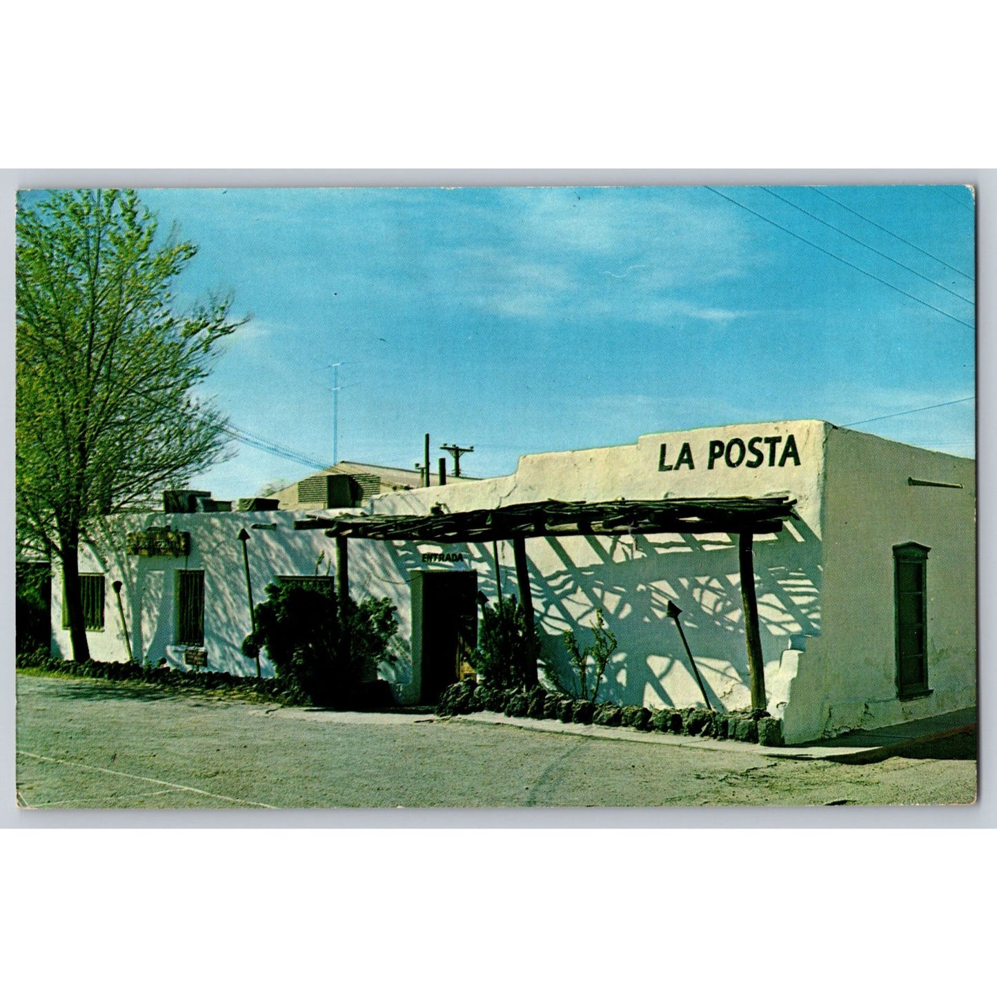 Mesilla NM New Mexico La Posta Historic Mexican Restaurant Chrome Postcard