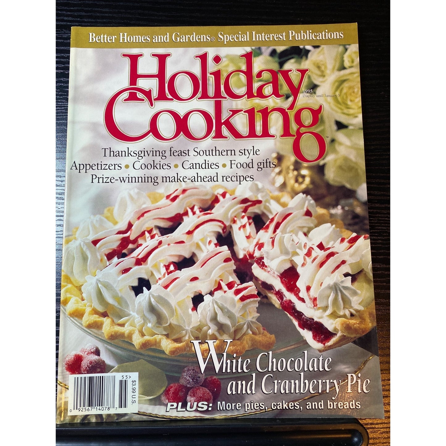 Better Homes And Gardens Holiday Cooking Magazine 1995 Special Recipes Edition