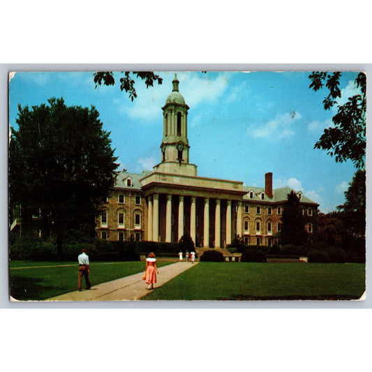 University Park PA Pennsylvania State University Chrome Postcard 50s Ektachrome