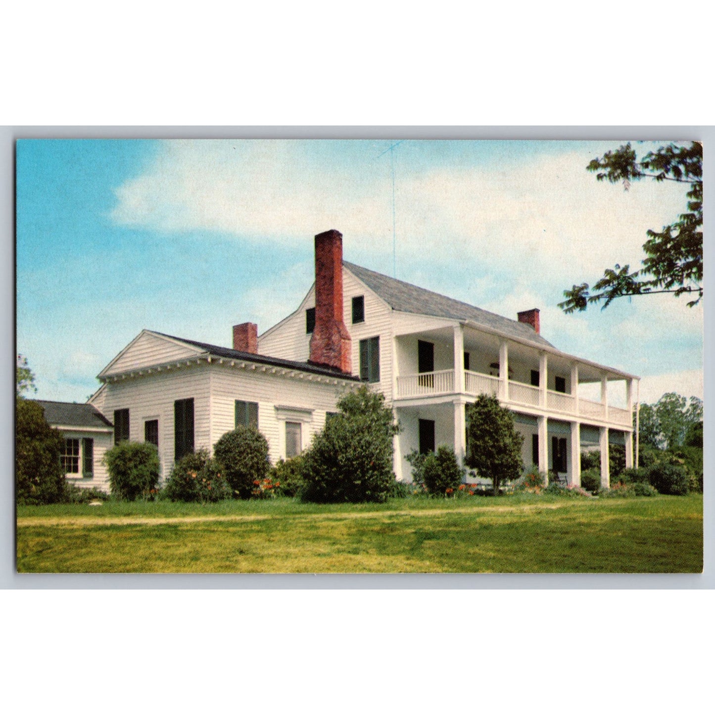 Pine Ridge MS Mississippi Mount Repose Natchez Chrome Postcard Unused Deep South