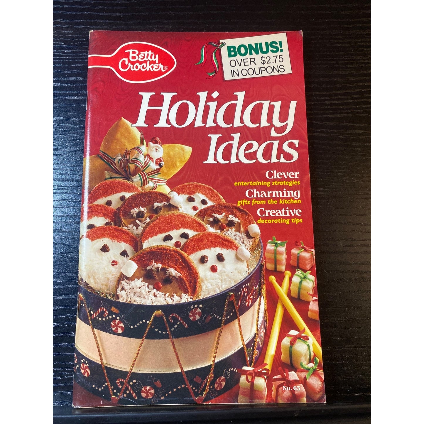 Betty Crocker Holiday Ideas No 63 1991 Cookbook Booklet Recipes Decorating Tips